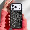 Маска для головы Паутина Чехол для телефона для iPhone 17 Air 16e 15 14 13 Pro Max Задняя крышка для 12 11 Pro Coque