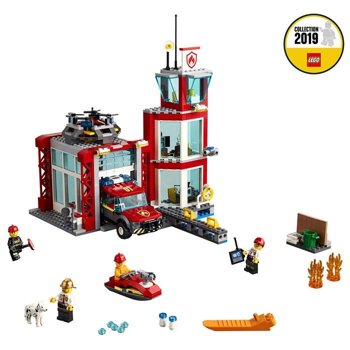 Игровой набор LEGO City Пожарная станция 60215 Строительные блоки для мальчиков