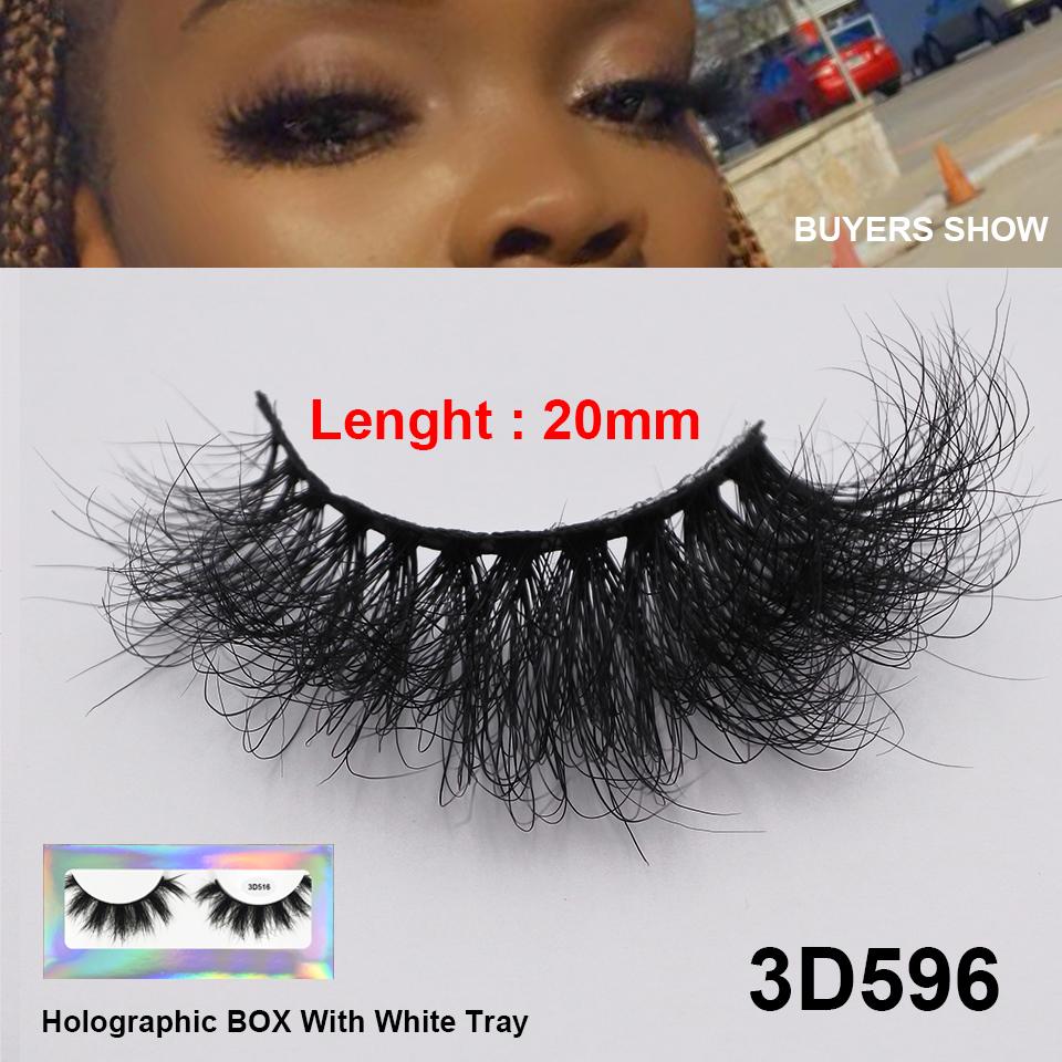 RED SIREN Накладные ресницы Норковые Пушистые Натуральные False Eyelashes 16мм 18мм Без Жестокости Многоразовые Раскрытые Норковые Ресницы Роскошный Макияж