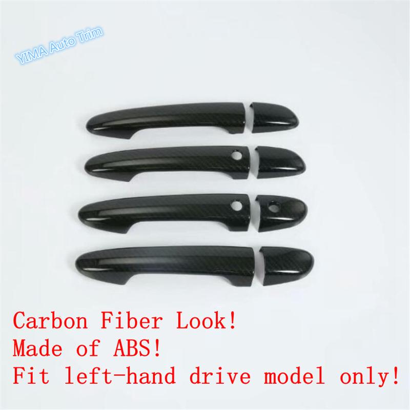 ABS Car Outside Door Pull Doorknob Handle Cap Cover Trim For Mazda 6 - 2024 Chrome / Carbon Fiber Look Exterior Accessories