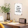 [8x12 Metal Sign] 8x12 Inch Durable Metal Sign | Customizable Vintage Metal Sign - Personalized Image/Text/Logo, Rustic Distress