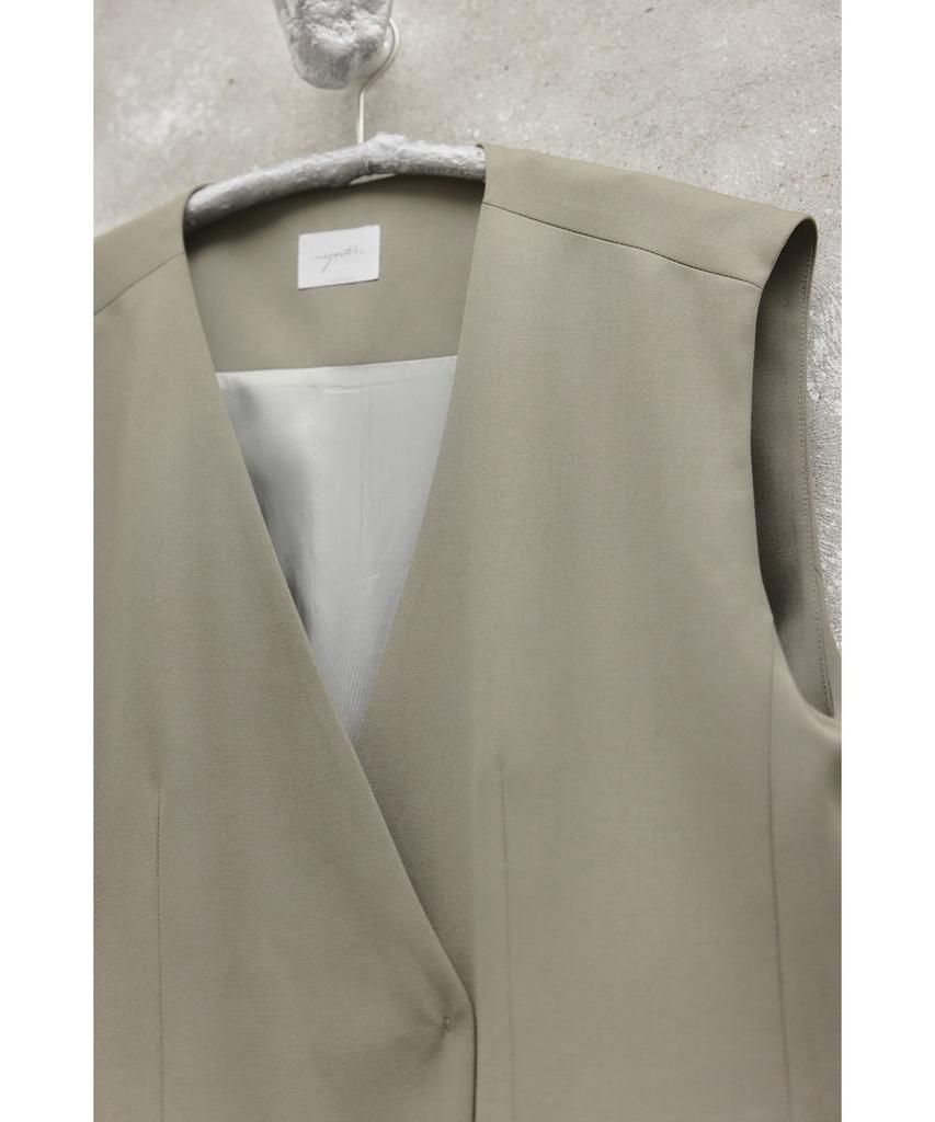 Youth Oversized Tailored Vest - Light Green