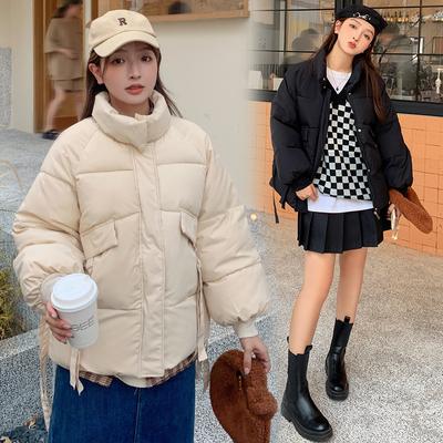2025 дизайн чувство утолщенная пуховая хлопковая куртка женская мода универсальная теплая куртка в хлопковом стиле колледжа куртка-пуховик куртка