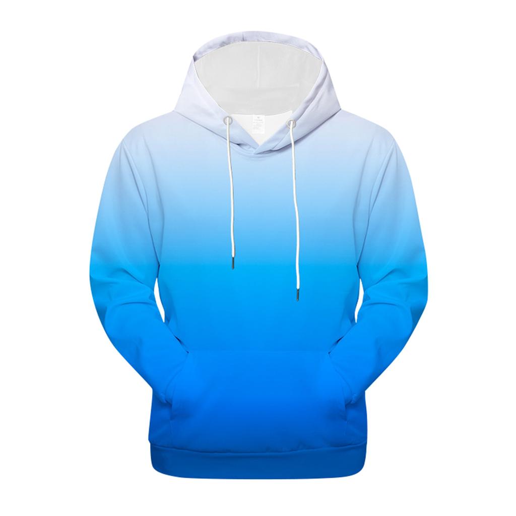 Модный свободный мужской и женский свитер с капюшоном с длинным рукавом и принтом