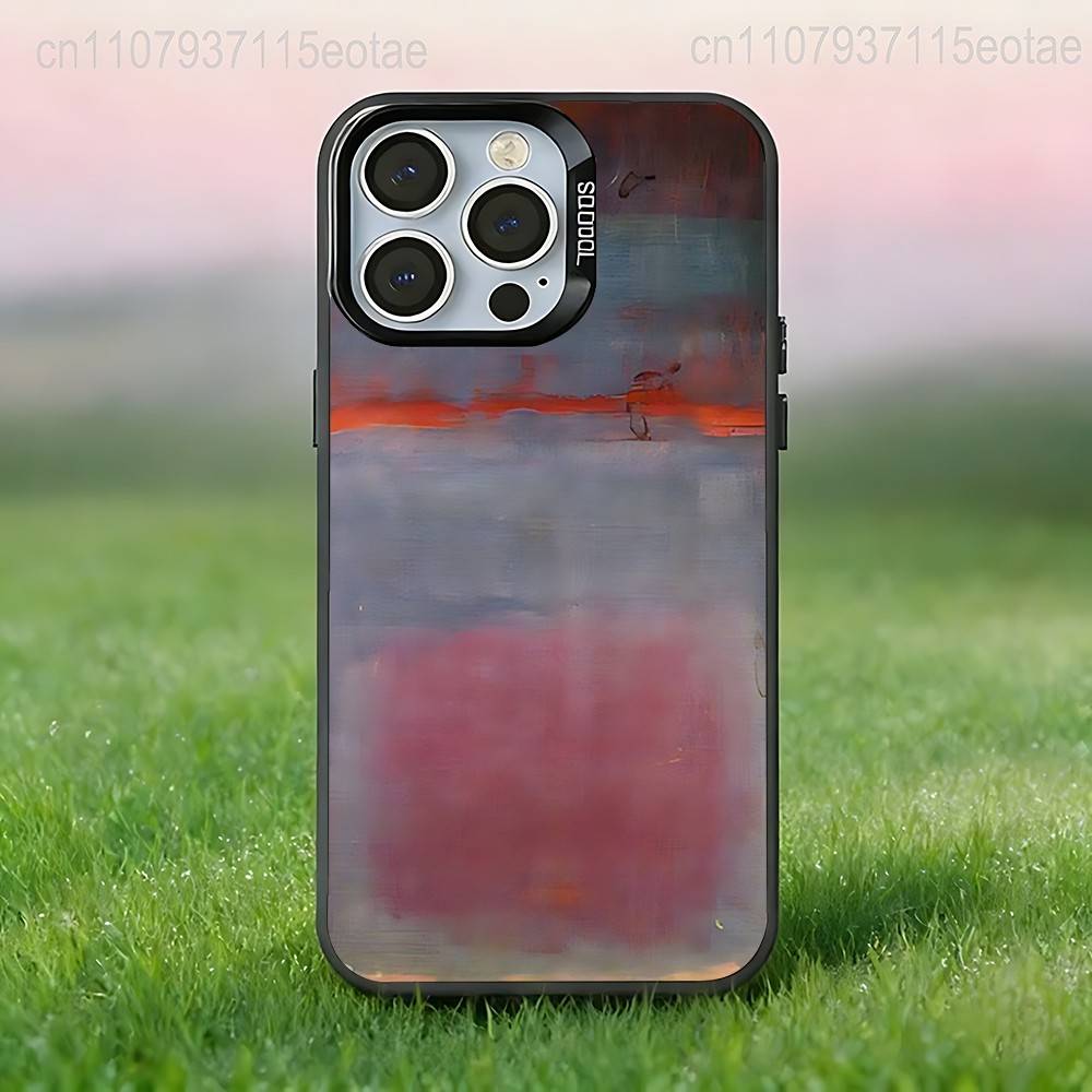 Mark R-Rothko Art  Phone Case For iPhone 17,16,15,14,13,12,11,Pro,Max,Plus,E,Air,Mini Black IMD Cover