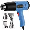 Двухтемпературный строительный фен ABKS с 4 насадками 300°C и 600°C, EU вилка, для рукоделия, пайки и многого другого