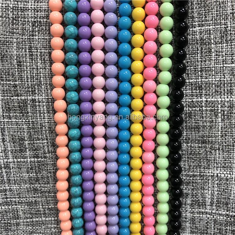 High Quality Fashion Custom Acrylic Beads Plastic Pearl Phone Case Strap, Girl Handmade Beaded Mobile Phone Lanyard Straps Chain