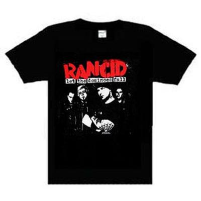 Футболка унисекс Rancid Dominoes с групповым фото, музыкой, панк-роком