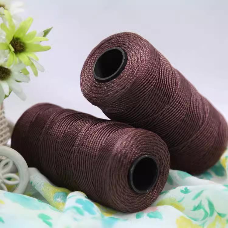 Ice Silk Thread Three-Strand Plywood Thread Hand-Woven Hook Bag Hat Car Seat Cushion Cup Cover Hook Slipper Bright Silk Thread