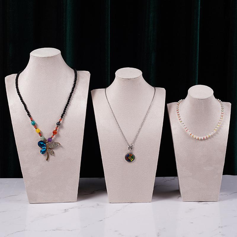 Бархатная стойка для демонстрации ювелирных изделий, стойка для демонстрации ювелирных изделий, элегантная стойка для демонстрации ожерелий, реквизит для демонстрации ювелирных изделий