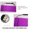 VAORLO 85-клавишная USB мини-гибкая силиконовая складная проводная клавиатура для ПК для ноутбука, США, складная портативная проводная английская клавиатура