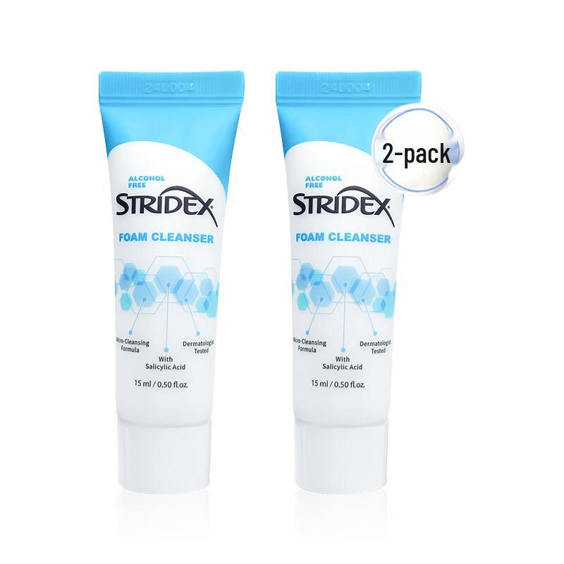 Stridex Salicylic Acid Gentle Foaming Cleanser Twin Travel Pack