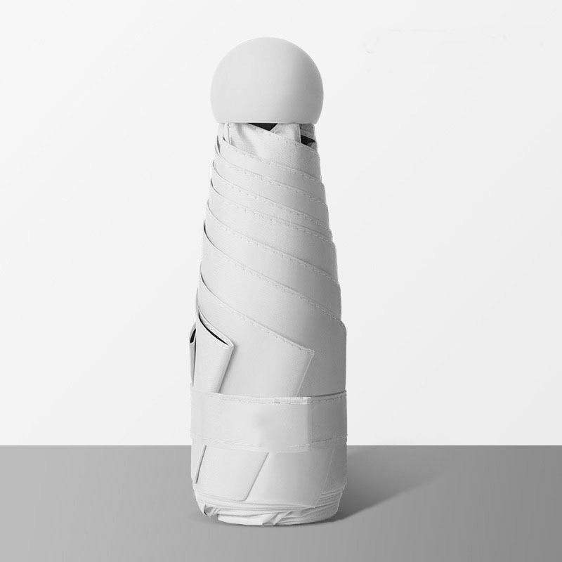 Компактный складной зонт с защитой от УФ-лучей и черной подкладкой