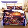 Jurassic Pattern Bedding Quilt Set Quilt Cover Pillowcase Home Decoration Gift (1 * duvet cover + 2 * pillowcase, without core)