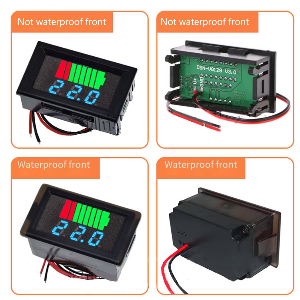 Мотоциклетный вольтметр Цифровой сборщик напряжения Электромобиль