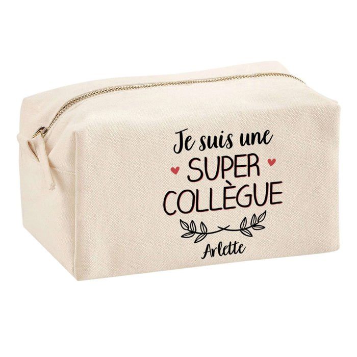 Trousse multifonction Arlette Super Collègue Cadeau Anniversaire Noël Idée Personnalisé | Trousse Scolaire Fournitures Bureau