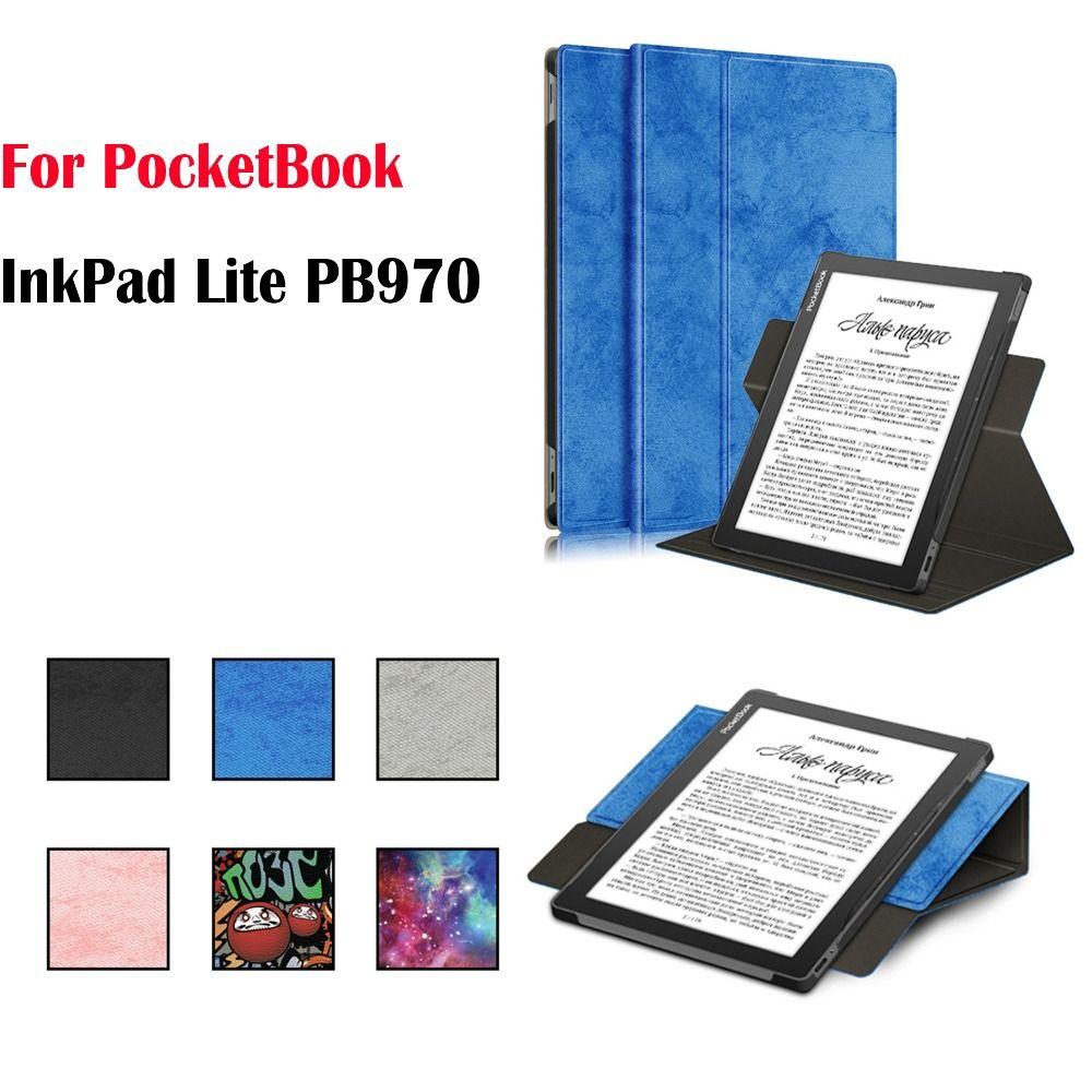 Автоматический защитный чехол для сна/пробуждения с вращением на 360 градусов для PocketBook InkPad Lite PB970