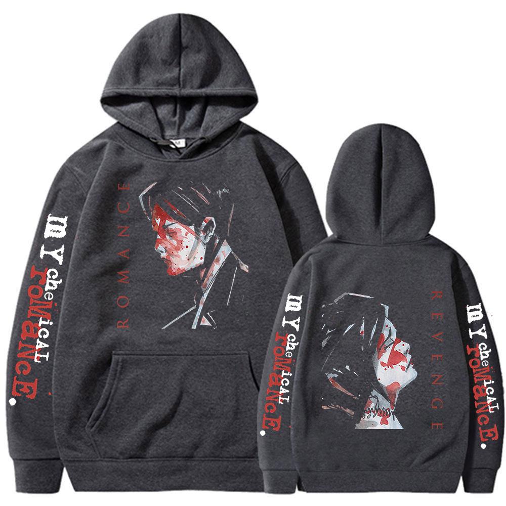 Punk Band My Chemical Romance Hoodies Three Cheers for Sweet Revenge Hooded Sweatshirts Men's Women Oversized Pullovers