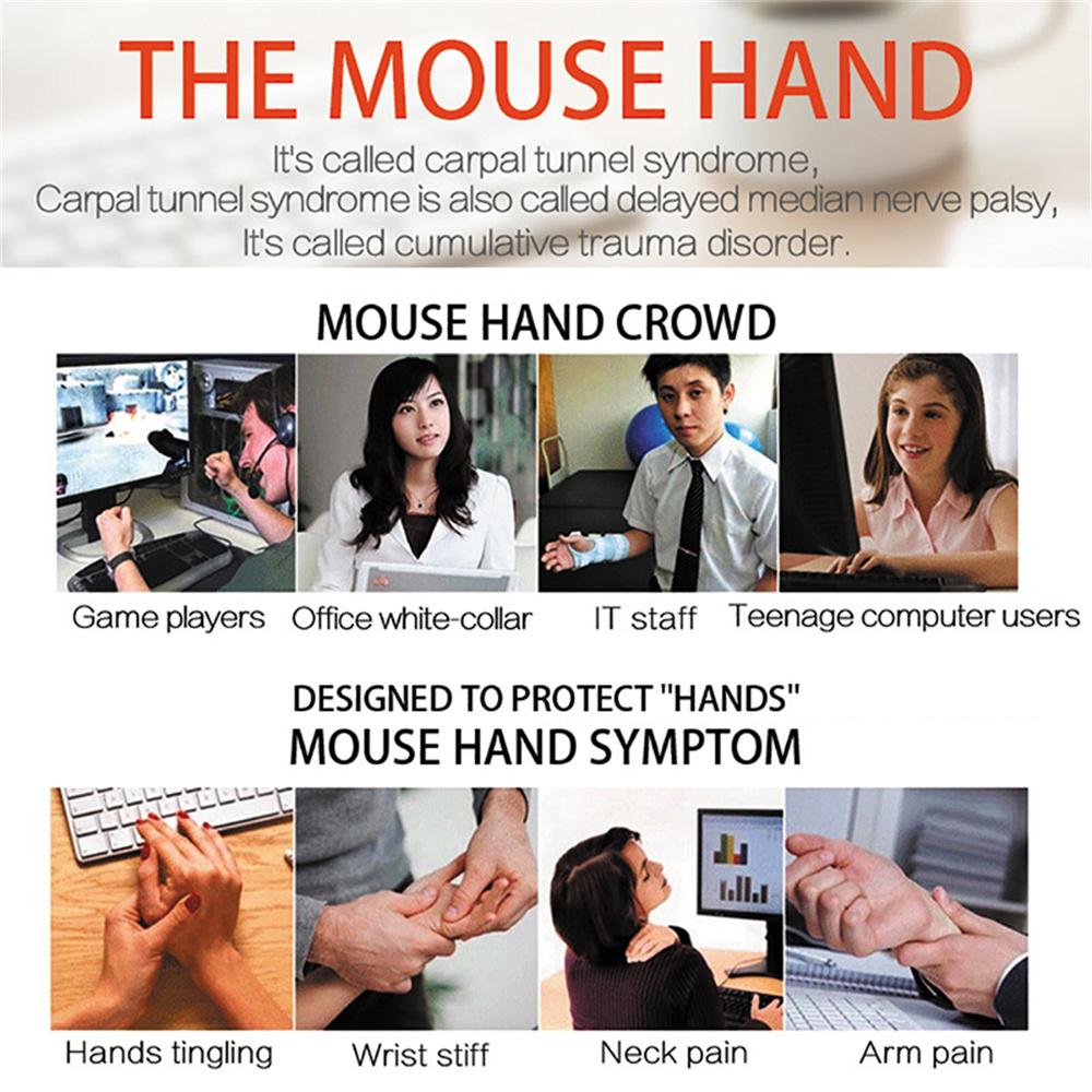 Ergonomic Optical Vertical Mice 6 Keys USB Wireless Mouse 2.4GHz 1200DPI Black