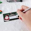 30pcs Christmas Scratch Cards Set DIY Gift Vouchers with Santa Claus & Tree Pattern Fun Holiday Party Game Prizes
