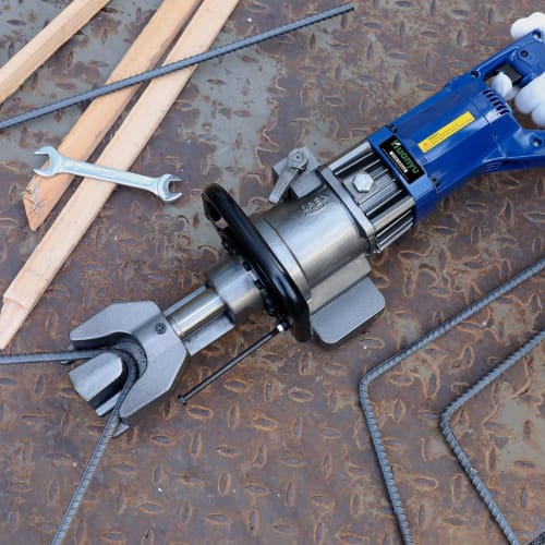 Huanyu RB-16 Electric Rebar Bender, 4-16mm, Portable Bender, 0-130 Bending, Hydraulic Tool for Copper, Carbon Steel, Round Bar, Threaded Steel, etc.