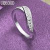 Красивое кольцо с цирконом AAA из стерлингового серебра 925 пробы, модные ювелирные изделия