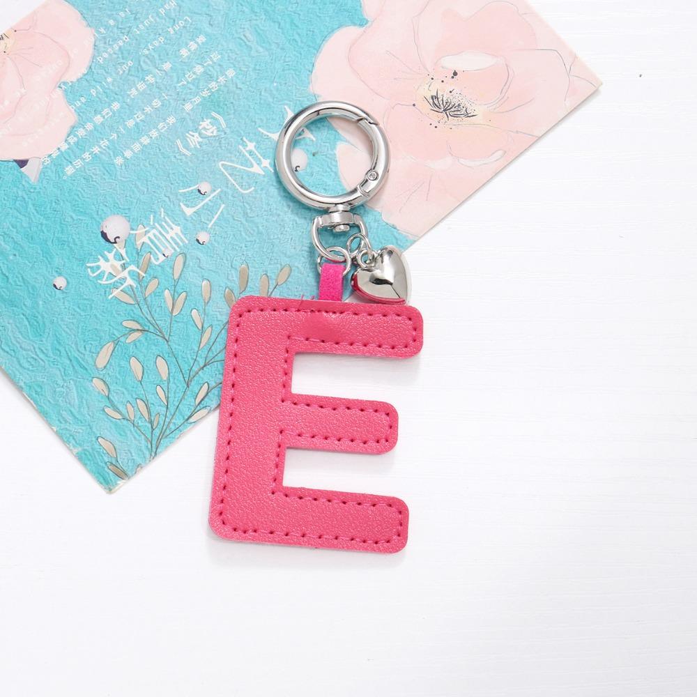 Love Pendant Alphabet Car Key Buckle Key Ring Business Key Holder Keychain Accessories