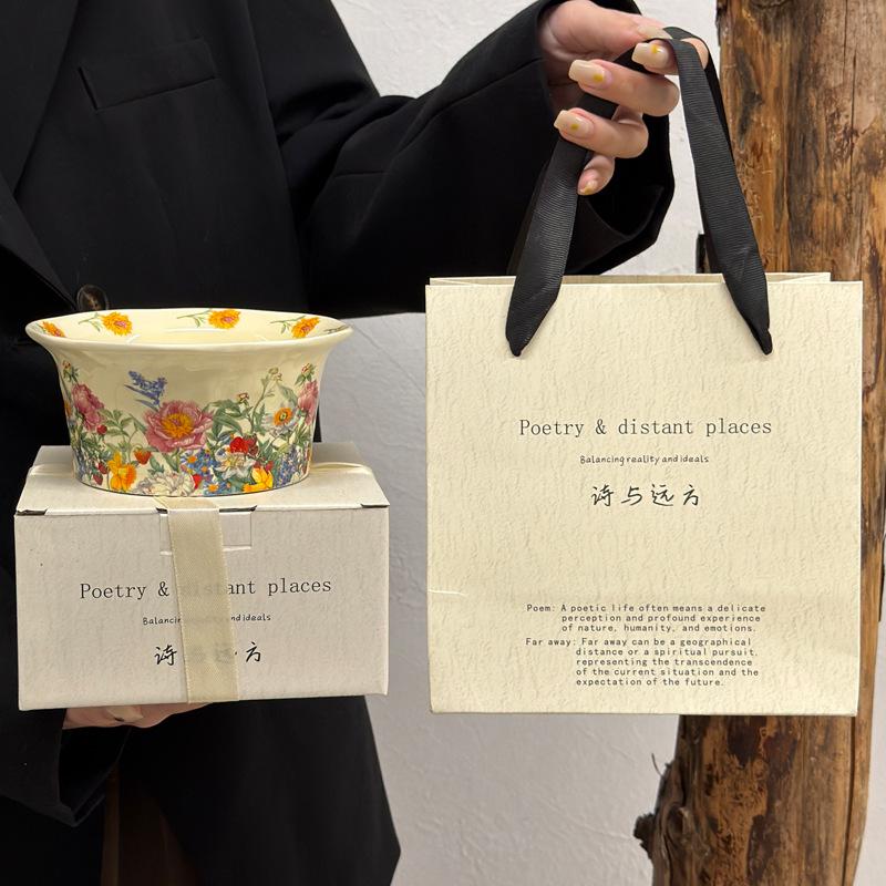 Специальная красивая рисовая миска, личная специальная керамическая миска, высококачественная бытовая салатница, миска для йогурта, подарок на новоселье