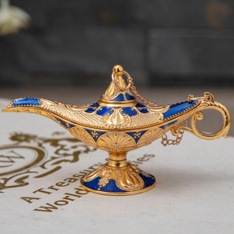 Aladdin Magic Lamp Creative Retro Home Crafts Metal Ornaments Birthday Gifts Home Decoration