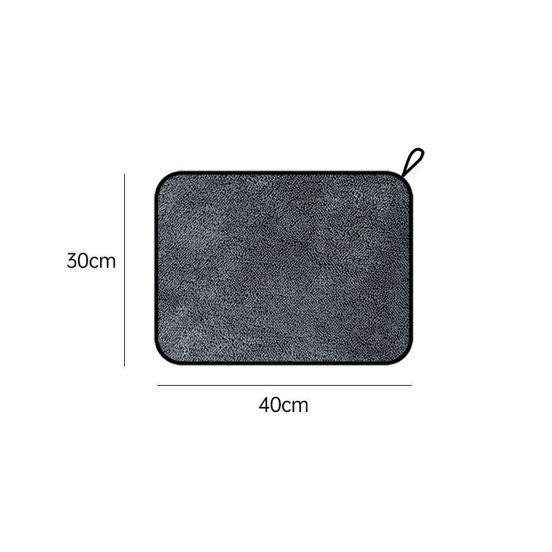 High-Density Coral Water-Absorbent Car Wash Towel – Soft, Thick, Double-Sided, Large Size.