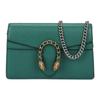 Сумка через плечо Dionysus с пряжкой в виде головы тигра, на кожаном ремешке, женская, цвет Grandma-Green 476432-CAOGX-3120
