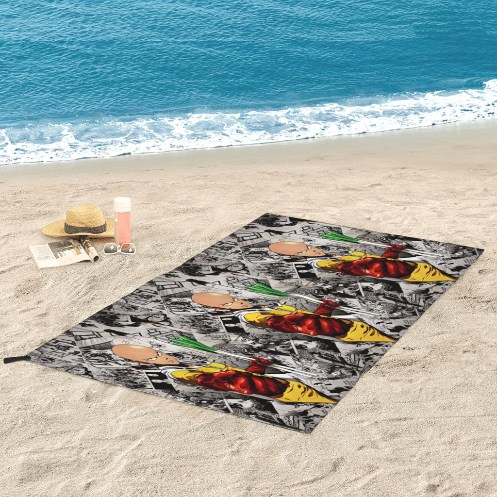 Anime One Punch Man Beach Towel Soft Microfiber Quick Dry Absorbent Quick Towels For Pool