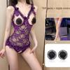 Кружевное нижнее белье Night Temptation - Сексуальный боди для сна с открытой промежностью для флирта