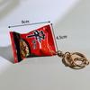 Simulation Instant Noodles Keychain On The Phone Mini Snacks Pendant Bag Pendant Car Key Ring Gifts For The  Year