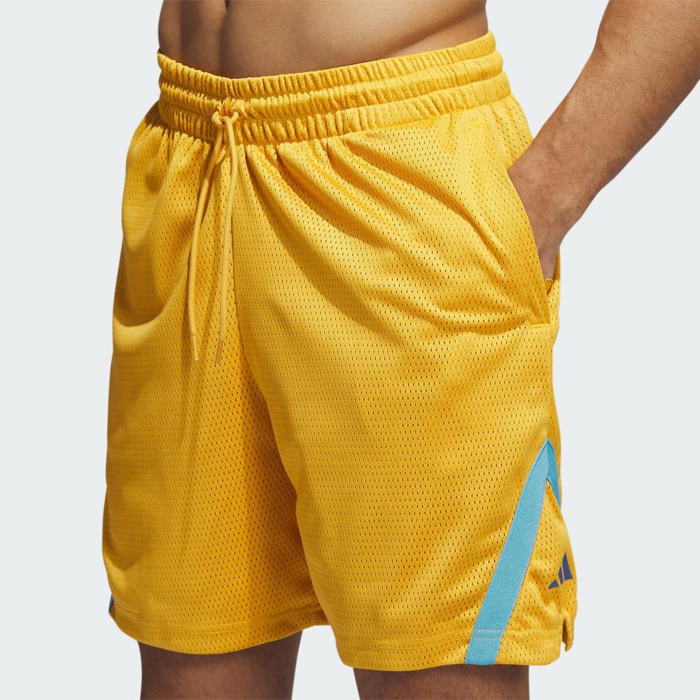 Adidas Select Drawstring Straight-Leg Shorts Men Bottoms Yellow IK9457
