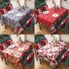 Christmas Printed Tablecloth Rectangle Dining Table Tablecloth Xmas Decorations Party Decoration