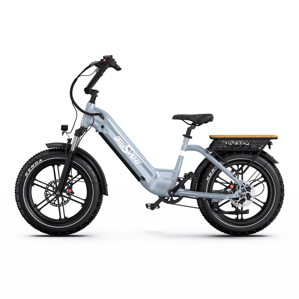 Electric bicycle ONESPORT OT08, 500W motor, 48V 18AH battery, top speed 25 km/h, cruising range 90km, 20*4.0 inch tires