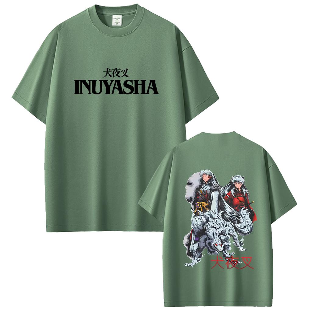 Anime Inuyasha Sesshoumaru Graphic T-shirt Unisex Women 90s Retro Unisexga Cotton T Shirts Unisex's Funny Cartoon Tshirt Male Cotton Tees
