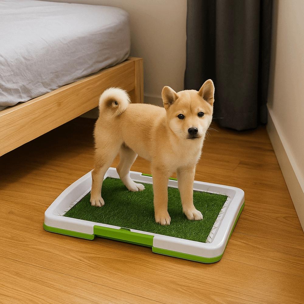Removable Dog Potty Toilet Anti-Splash Non-slip Urinary Grass Mat Reusable Pads Pet Potty Training Puppy Training