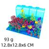 Small Particle Assembly Building Block Big Ocean Underwater World Shark Octopus Aquarium Scene Ornament
