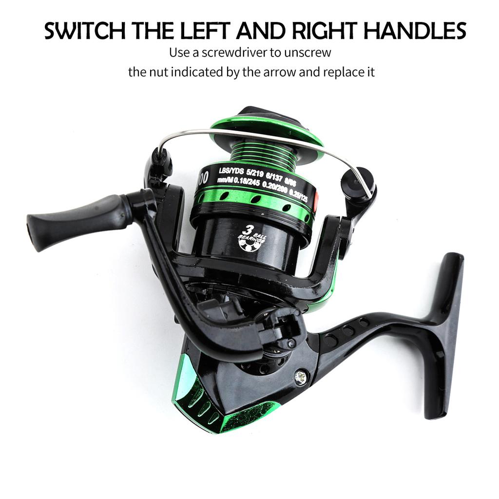 Новый набор удилищ для приманок Green Lure Set 5.2:1 вращающаяся катушка 1,8 м, удочка, крючок для наживки, портативный комплект аксессуаров, подходит для начинающих