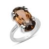 Natural Oval Shape Smoky Quartz Solid 925 Sterling Silver Prong Set Ring For Women & Girls Size 5 To 12