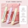 Инструмент 2-в-1 для вдевания нити в иглу и вспарыватель швов Вспомогательное средство для вдевания нити в швейные иглы Многофункциональный швейный инструмент Удалитель ниток