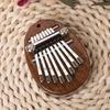 8-Key Mini Thumb Piano - Portable Wooden Finger Piano with Lanyard, Perfect Gift for Valentines Day, Adults, Beginners, and Music Enthusiasts