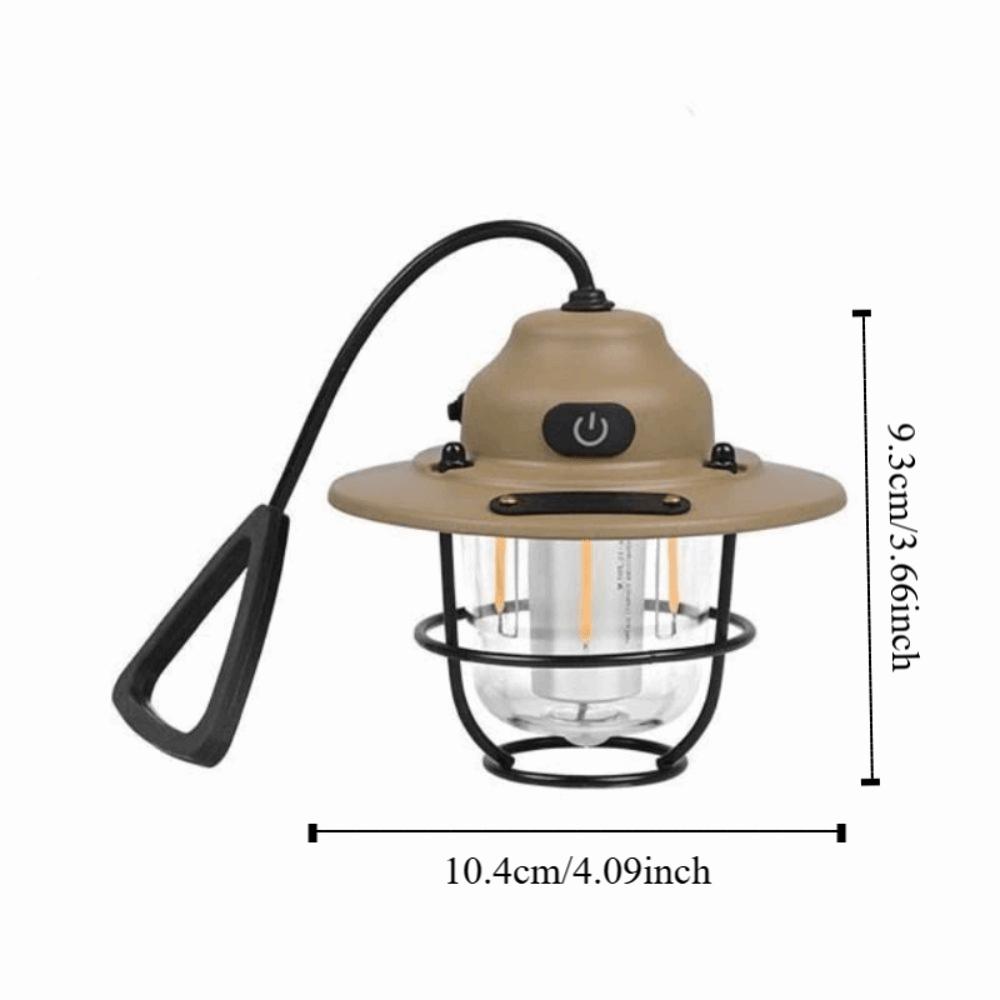 Rechargable Pendant Camping Lamp Hanging Retro Chandeliers Vintage Lantern Light Fishing