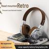 2024 Retro American Style Bluetooth 5.3 On-Ear Headphones with Heavy Bass