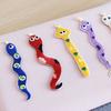 5PCS Cartoon Snake Embroidered Patch Sticker Self-adhesive Clothes Appliques  for Clothes Shoes Bags