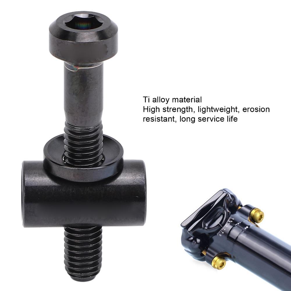 2PCS M5 Thread Bike Seatpost Screw Titanium Alloy Bike Seatpost Fixed Bolt Bike Seatpost Fixing
