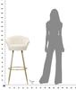 Bar Stool Vienna Crema Cm 55X53X110