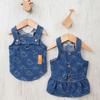 Костюм Love Jeans Pet Denim Dress для собак, жилет для маленьких собак, роскошная юбка на подтяжках для собак, милый принт, одежда для щенков